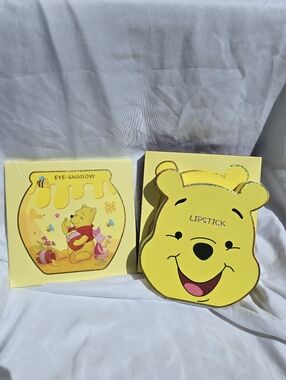 Winnie-Themed Yellow Lipstick & Eyeshadow Set